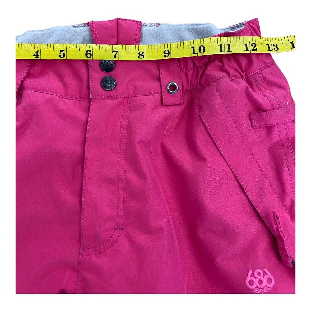 686 Girls Youth infinity Medium Cargo Snow Ski Pants Pink Insulated - Picture 9 of 16